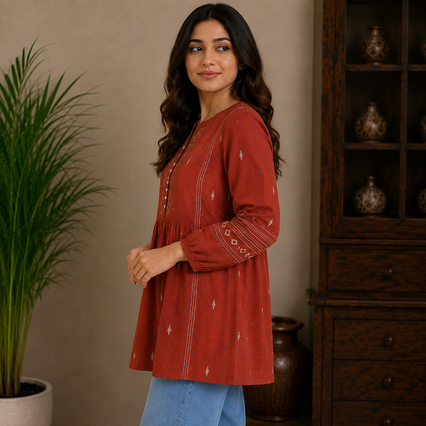 Ikat Flare Tunic