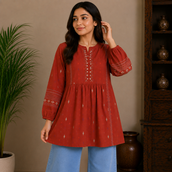Ikat Flare Tunic