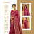 Faibra Magenta Gold Saree
