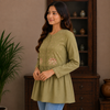 Elephant Embroidered Flare Tunic